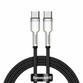 Cablu Baseus Cafule Series Metal USB-C la USB-C, 100W, 1m - 1