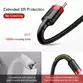 Cablu Baseus Cafule, USB la USB-C, Quick Charge , 2A, 3m - 8