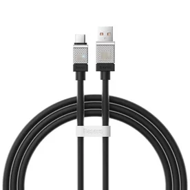 Cablu Baseus Coolplay, USB-A la USB-C, 100W, 1m
