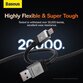 Cablu Baseus Coolplay, USB-A la USB-C, 100W, 1m - 6