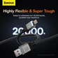 Cablu Baseus Coolplay, USB-A la USB-C, 100W, 2m - 6