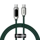 Cablu Baseus Display, USB-C la USB-C, 100W, Fast Charging, 1m, Verde - 1