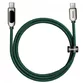 Cablu Baseus Display, USB-C la USB-C, 100W, Fast Charging, 1m, Verde - 2