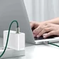 Cablu Baseus Display, USB-C la USB-C, 100W, Fast Charging, 1m, Verde - 6