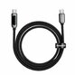 Cablu Baseus Display, USB-C la USB-C, 100W, Fast Charging, 2m, Negru - 2