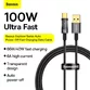 Cablu Baseus Explorer, USB la USB-C, 100W, Fast Charging, 2m - 4