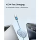 Cablu Baseus Free2Draw Mini, Retractabil, USB-C la USB-C, 100W, 1m - 8