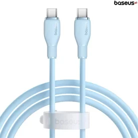 Cablu Baseus Pudding Series, 100W, USB-C la USB-C, Fast Charging, 1.2 metri