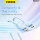 Cablu Baseus Pudding Series, 100W, USB-C la USB-C, Fast Charging, 1.2 metri - 8