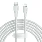 Cablu Baseus Pudding Series, 20W, Fast Charging, Lightning - USB-C, 2 metri - 1