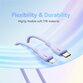 Cablu Baseus Pudding Series, 20W, Fast Charging, Lightning - USB-C, 2 metri - 10