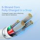 Cablu Baseus Pudding Series, 20W, Fast Charging, Lightning - USB-C, 2 metri - 12
