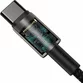 Cablu Baseus Tungsten Gold, USB-C la USB-C, 100W, Fast Charging, 1m, Negru - 5