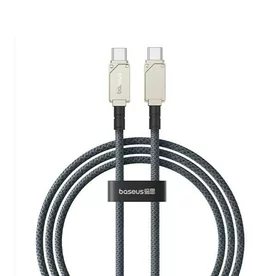 Cablu Baseus Unbreakable Series, Incarcare rapida, USB-C la USB-C, 100W, 1m, Alb