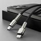 Cablu de date Baseus Cafule Metal Series, Lightning - USB-C, PD 20W, 1 metru - 7