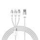 Cablu de date Baseus StarSpeed 3-in-1, Fast Charging, USB-C, Lightning, Micro USB, 3.5A, 1.2 metri - 10