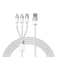 Cablu de date Baseus StarSpeed 3-in-1, Fast Charging, USB-C, Lightning, Micro USB, 3.5A, 1.2 metri - 10