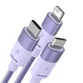 Cablu de date Baseus StarSpeed 3-in-1, Fast Charging, USB-C, Lightning, Micro USB, 3.5A, 1.2 metri - 13