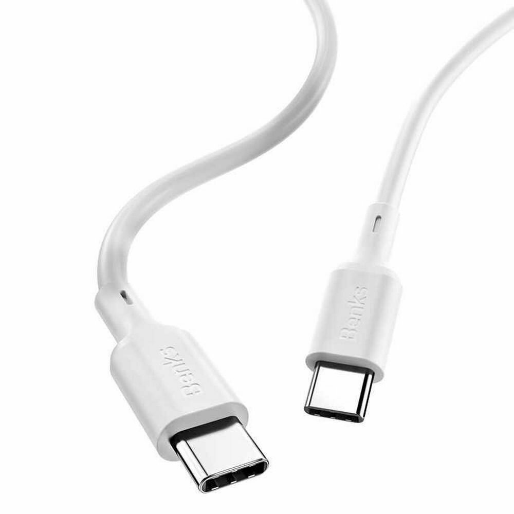 Cablu USB-C Benks D36 Quick Charge 1.2m Alb