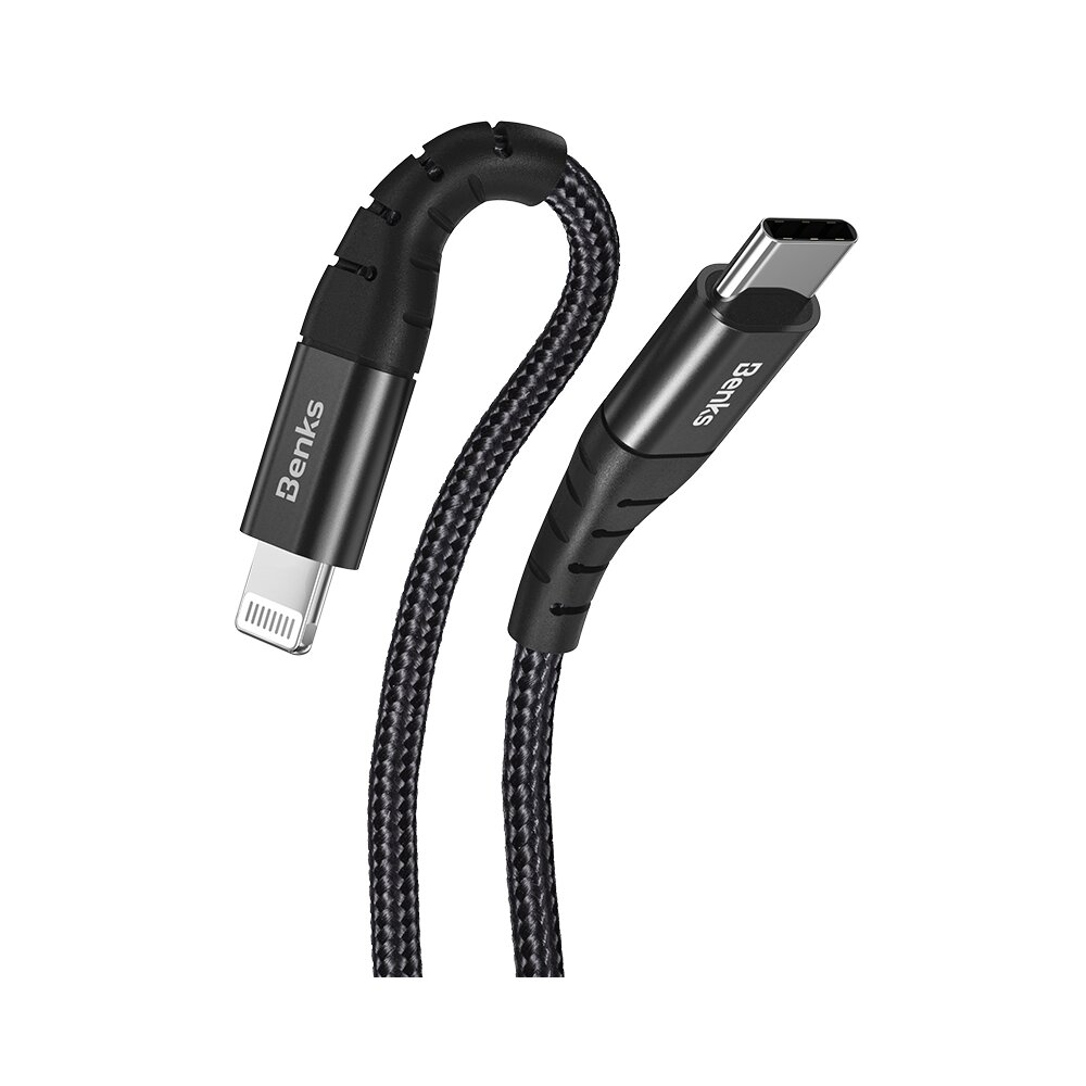 Cablu USB-C Lightning Benks M11 Power Delivery MFI 1.2m Negru