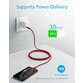 Cablu USB-C Lightning MFI Anker PowerLine+ II 1.8m Rosu - 3