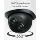 Camera supraveghere video eufy Edge 2 FloodLight E340, 360° Pan&Tilt, 2000 Lumen, 3K Full HD, audio bidirectional, iluminare smart, Alb - 2