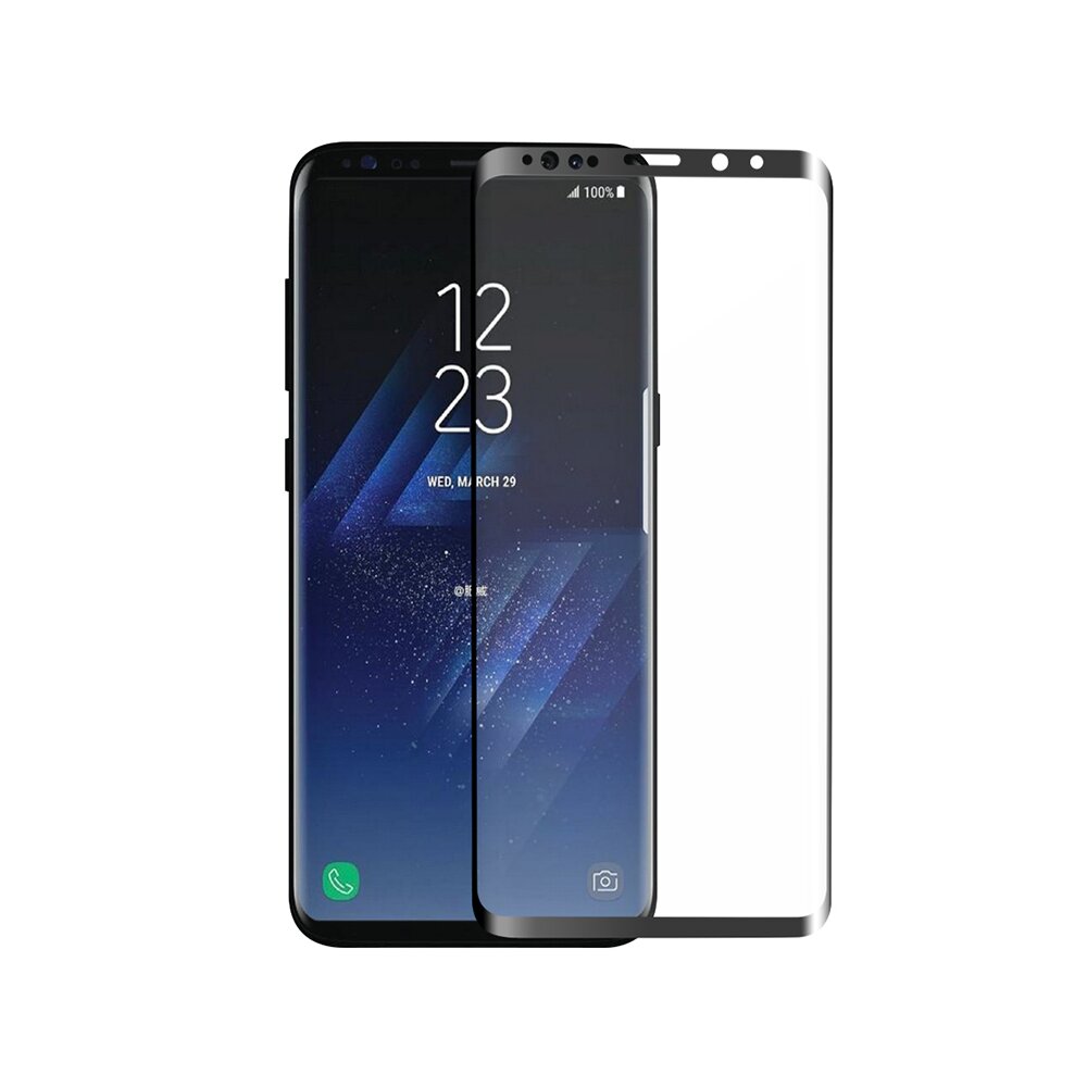 Folie sticla securizata premium full body 3D Samsung Galaxy S9 Plus tempered glass 9H 0,33 mm Benks X-Pro+ NEGRU