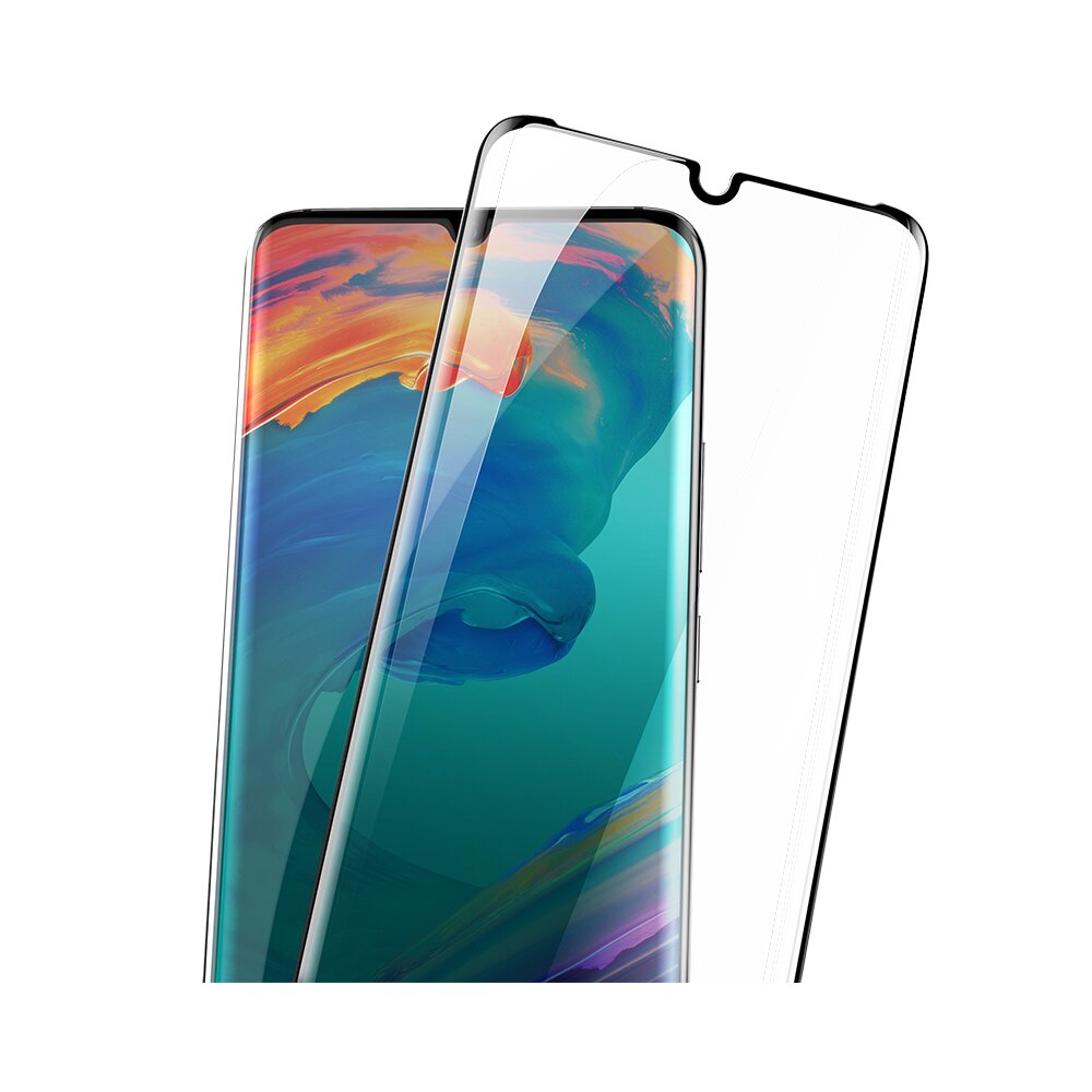 Folie sticla securizata full screen 3D Huawei P30 Pro tempered glass 0,3 mm X Pro+ Benks NEGRU