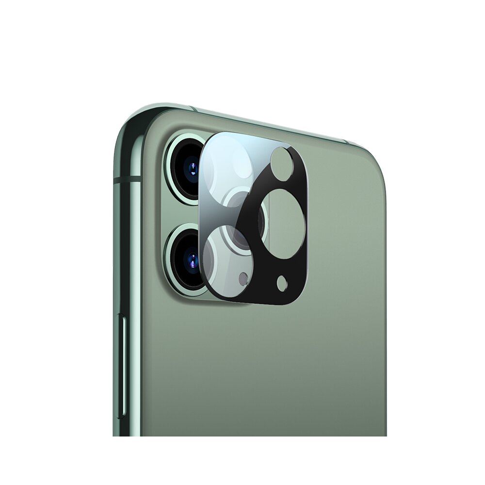 Folie sticla securizata premium Benks KR 0,15 mm pentru camera foto iPhone 11 Pro / Pro Max Negru