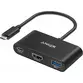 Hub Anker PowerExpand 3-in-1, 100W Power Delivery, USB-C, 4K HDMI, USB 3.0, Gri - 1