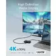 Hub Anker PowerExpand 3-in-1, 100W Power Delivery, USB-C, 4K HDMI, USB 3.0, Gri - 4