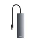 Hub Baseus UltraJoy 4-in-1 Lite, USB-A la 4xUSB-A 3.0, 5Gbps, cu cablu de 15 cm, Gri - 2