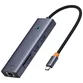 Hub Baseus UltraJoy 7-in-1, USB-C la HDMI4K@60Hz, 2xUSB 3.0, 1xPD, 1xRJ45, 1xSD, 1xTF3.0, 100W, Gri - 1