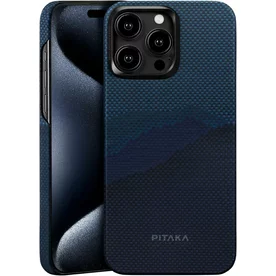 Husa de protectie Pitaka StarPeak MagEZ Case 4, 1500D, pentru iPhone 15 Pro, compatibila MagSafe