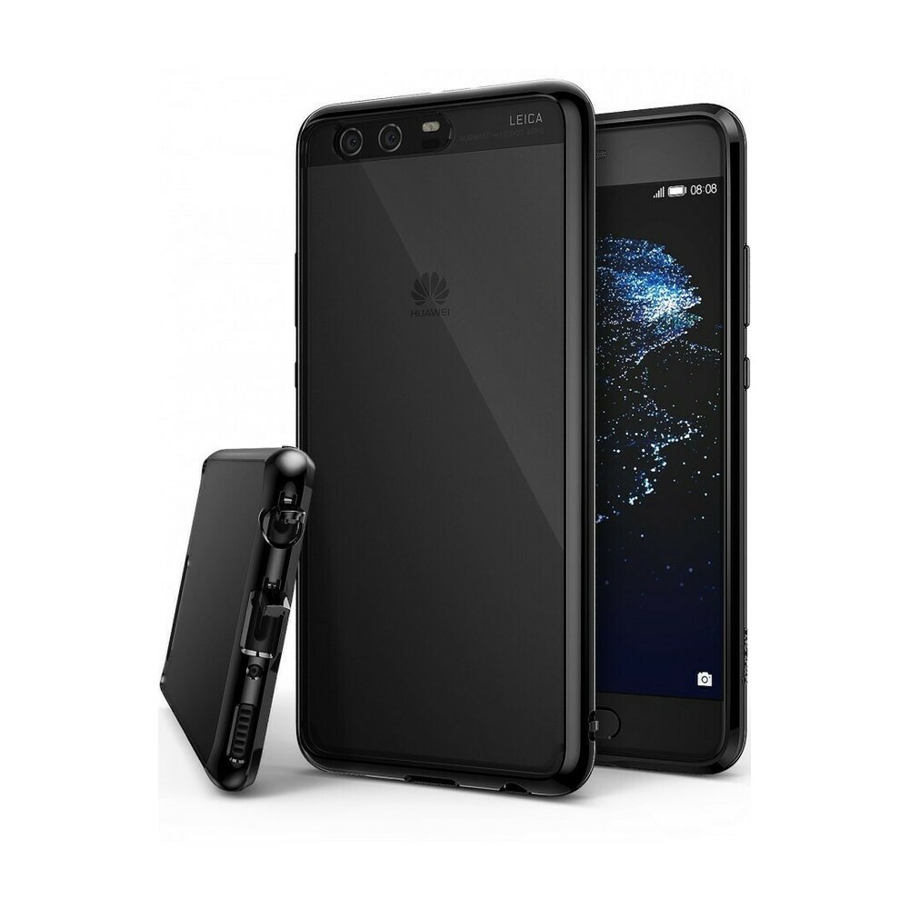 Husa Huawei P10 Plus Ringke Fusion Ink Black + BONUS folie protectie display Ringke