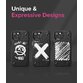 Husa iPhone 13 mini Ringke Onyx Design Graffiti Negru - 4
