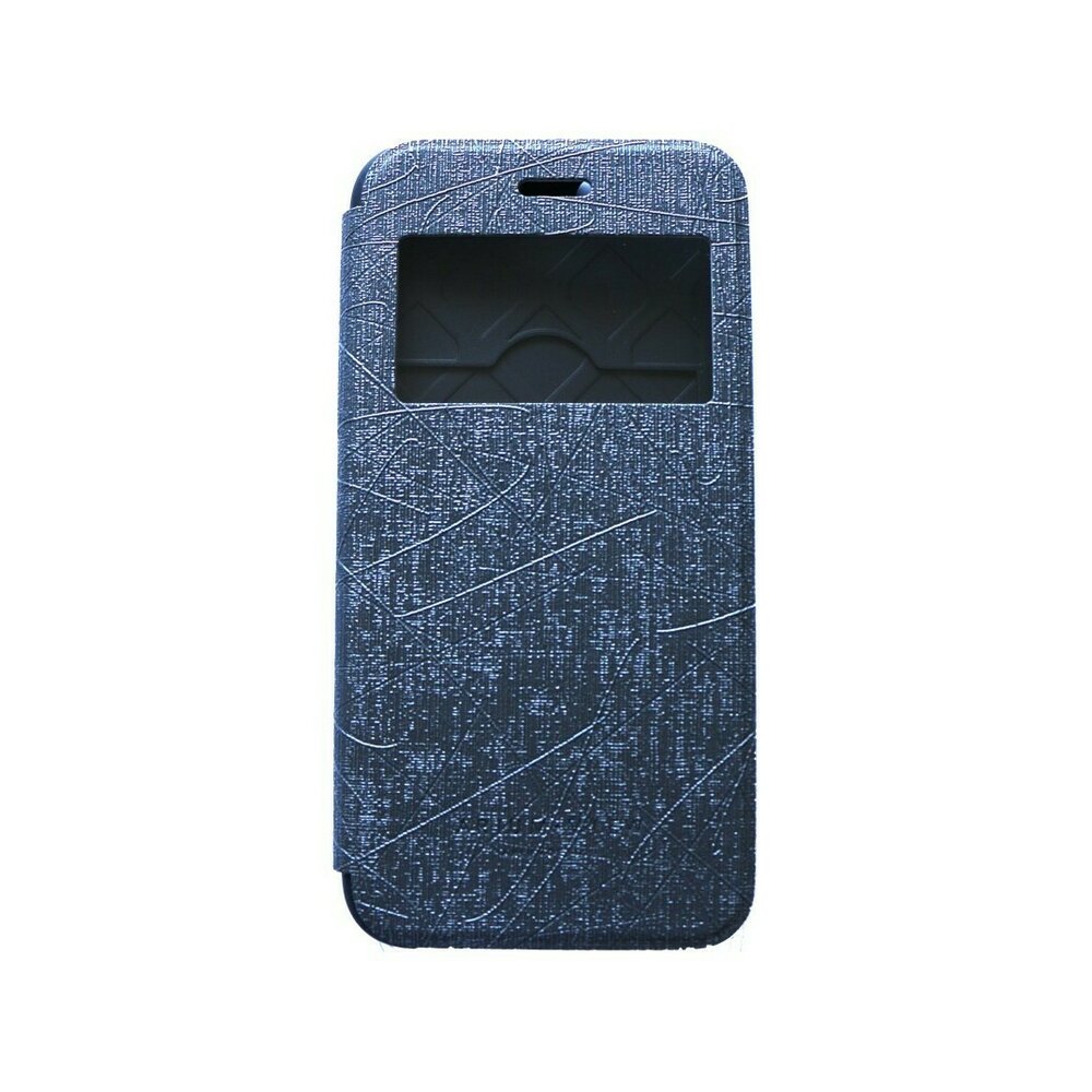 Husa iPhone 6 Plus / 6s Plus Arium Bumper Flip View gri - albastru