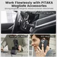 Husa Pitaka MagEZ Pro 4, Aramida 1500D, pentru iPhone 15 Pro Max, MagSafe, Negru/Gri - 6