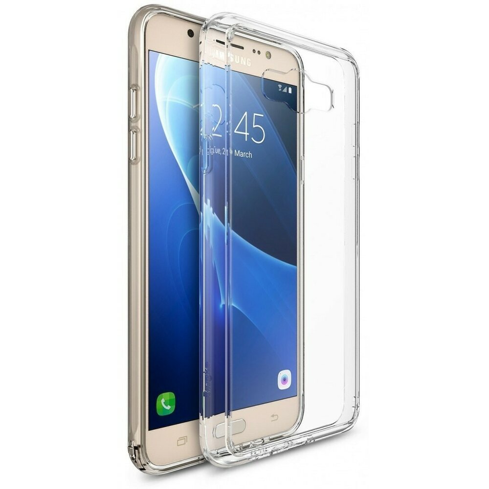 Husa Samsung Galaxy J7 2016 Ringke FUSION CRYSTAL CLEAR + bonus folie Ringke Invisible Screen Defender