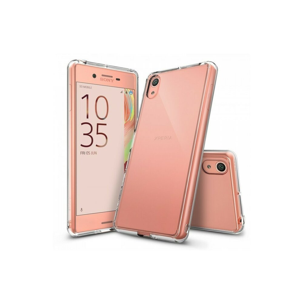 Husa Sony Xperia X Ringke FUSION CRYSTAL CLEAR + bonus folie Ringke Invisible Screen Defender