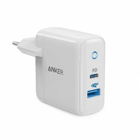 Incarcator retea Anker PowerPortPD+2, 33W, 1x USB-C, 1x USB-A, Alb