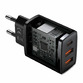 Incarcator retea Baseus Compact, Quick Charger, 30W, 1x USB-C, 2x USB, PD 3.0 - 3