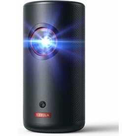 Proiector video portabil Anker Nebula Capsule 3 Laser, 1080p, WiFi, 300 ANSI-Lumen, Dolby Digital, Android TV 11.0, Negru