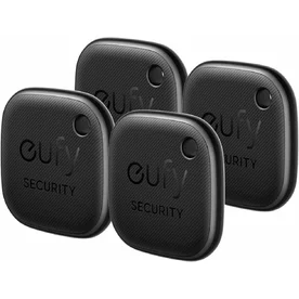 Set de 4 eufy Security SmartTrack Link, compatibil cu iOS, Rezistent la apa, Negru