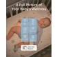 Set monitorizare bebe eufy Smart Sock Baby Monitor S340, Camera 2K, 2.4 GHz Wi-Fi, Pan & Tilt, urmarire ritm cardiac si niveluri de oxigen din sange, detectie AI Cry, Alb - 3