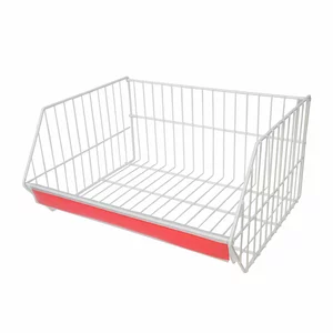 Cos alb pentru raft metal 50x40 cm
