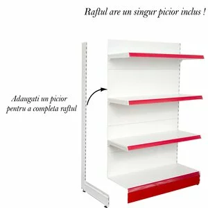 Raft metal RM-02 înălțime 165, lățime 100cm, bază 40