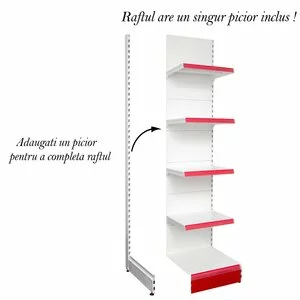 Raft metal RM-02 înălțime 225, lățime 50 cm, bază 40