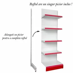 Raft metal RM-02 înălțime 225, lățime 70 cm, bază 40