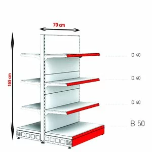 RAFTURI METAL RM-13 Înălțime-165, Lățime-70 cm